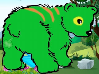 Illustration de L'ours qui pète et qui rote